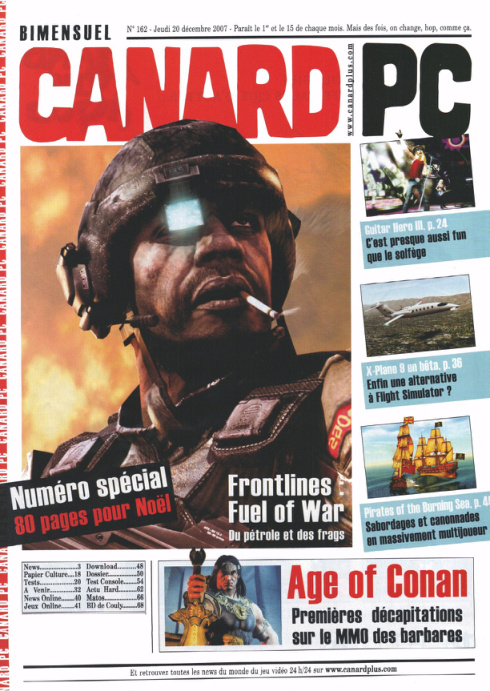 Première page de canardpc numero162