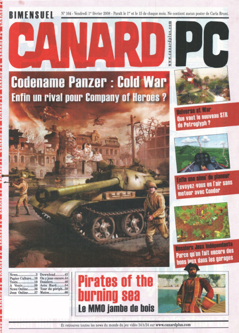 Première page de canardpc numero164