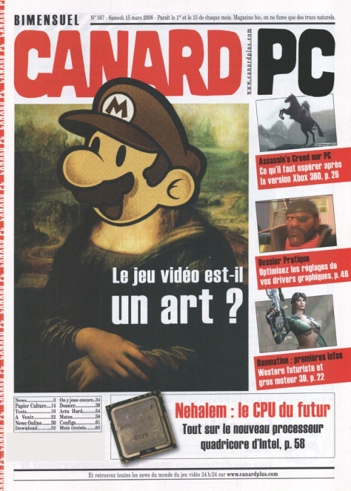 Première page de canardpc numero167