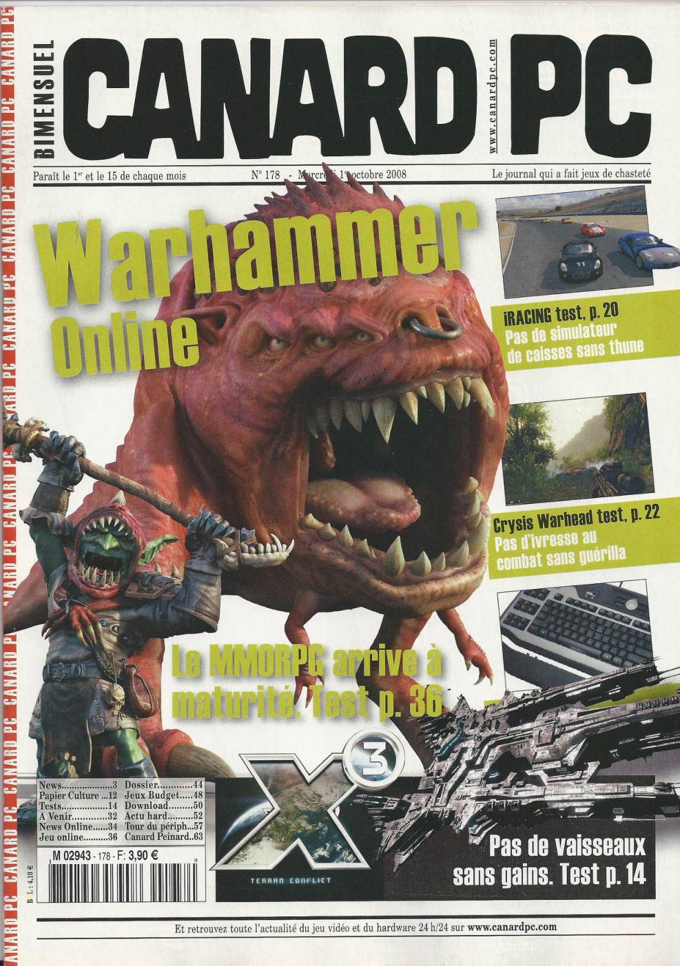 Première page de canardpc numero178