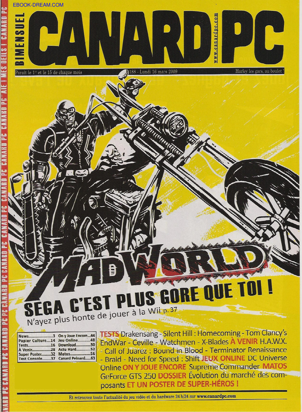 Première page de canardpc numero188