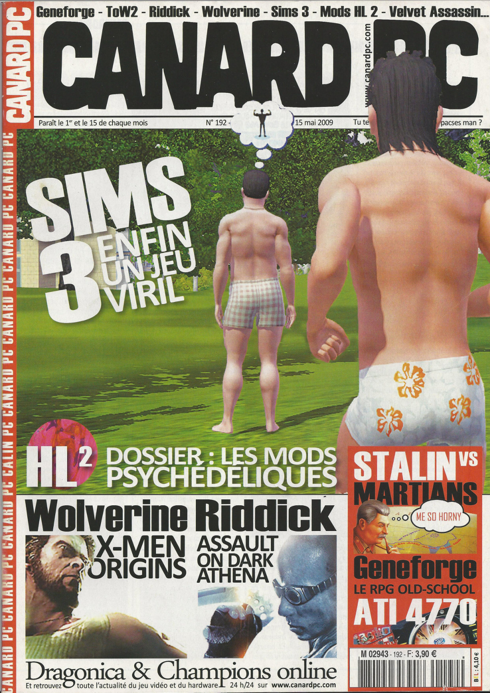 Première page de canardpc numero192