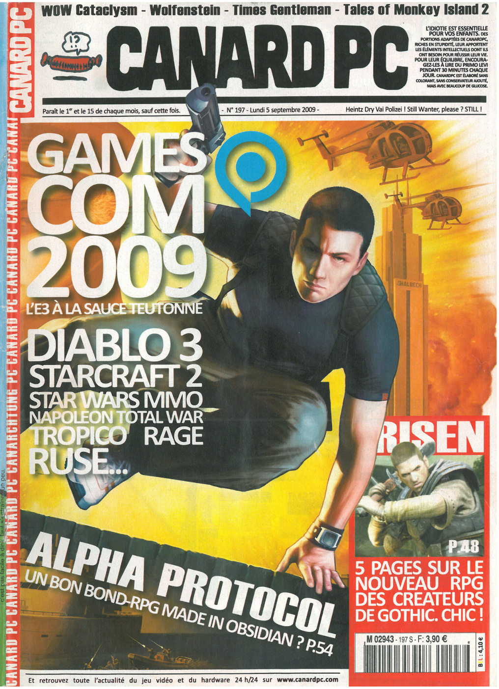 Première page de canardpc numero197