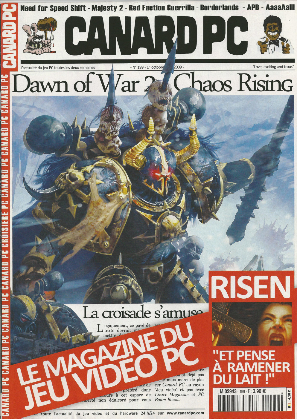 Première page de canardpc numero199