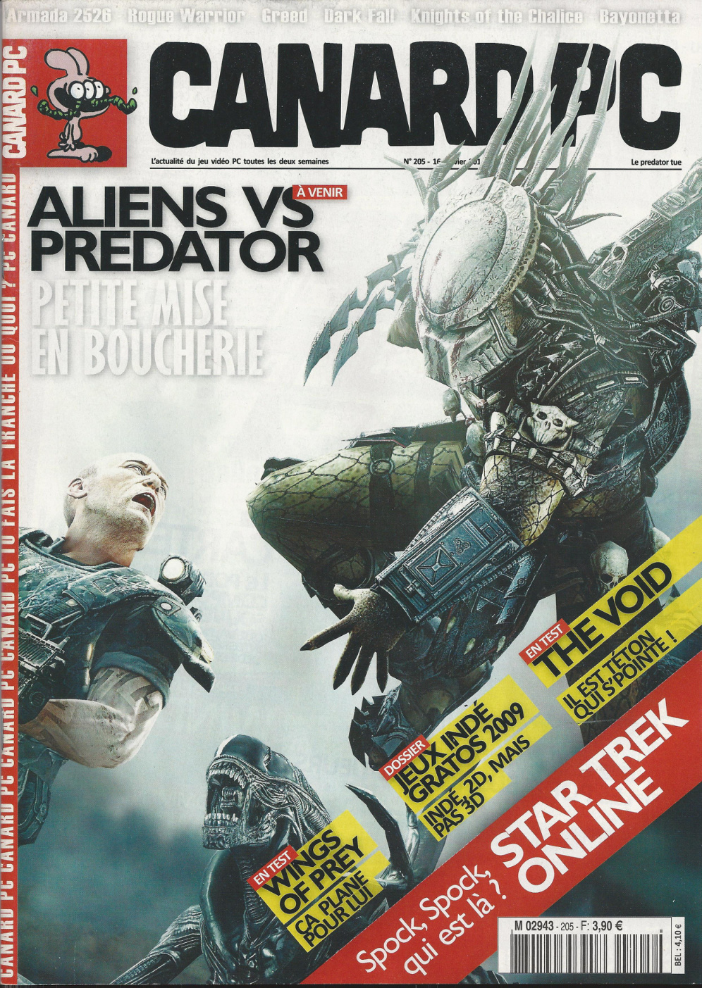 Première page de canardpc numero205