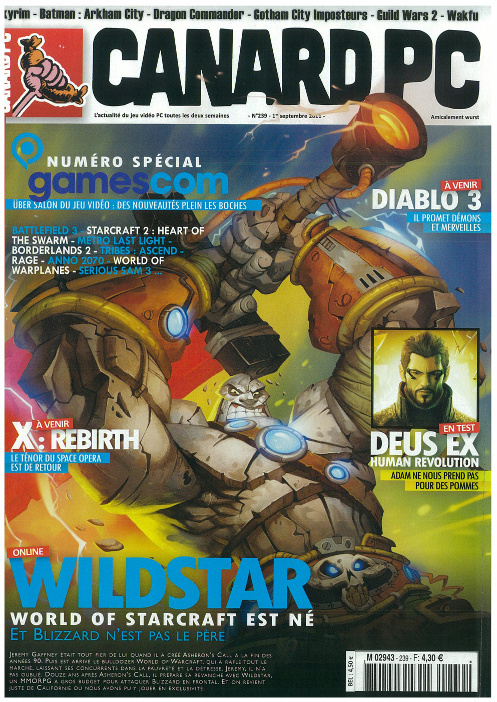 Première page de canardpc numero239