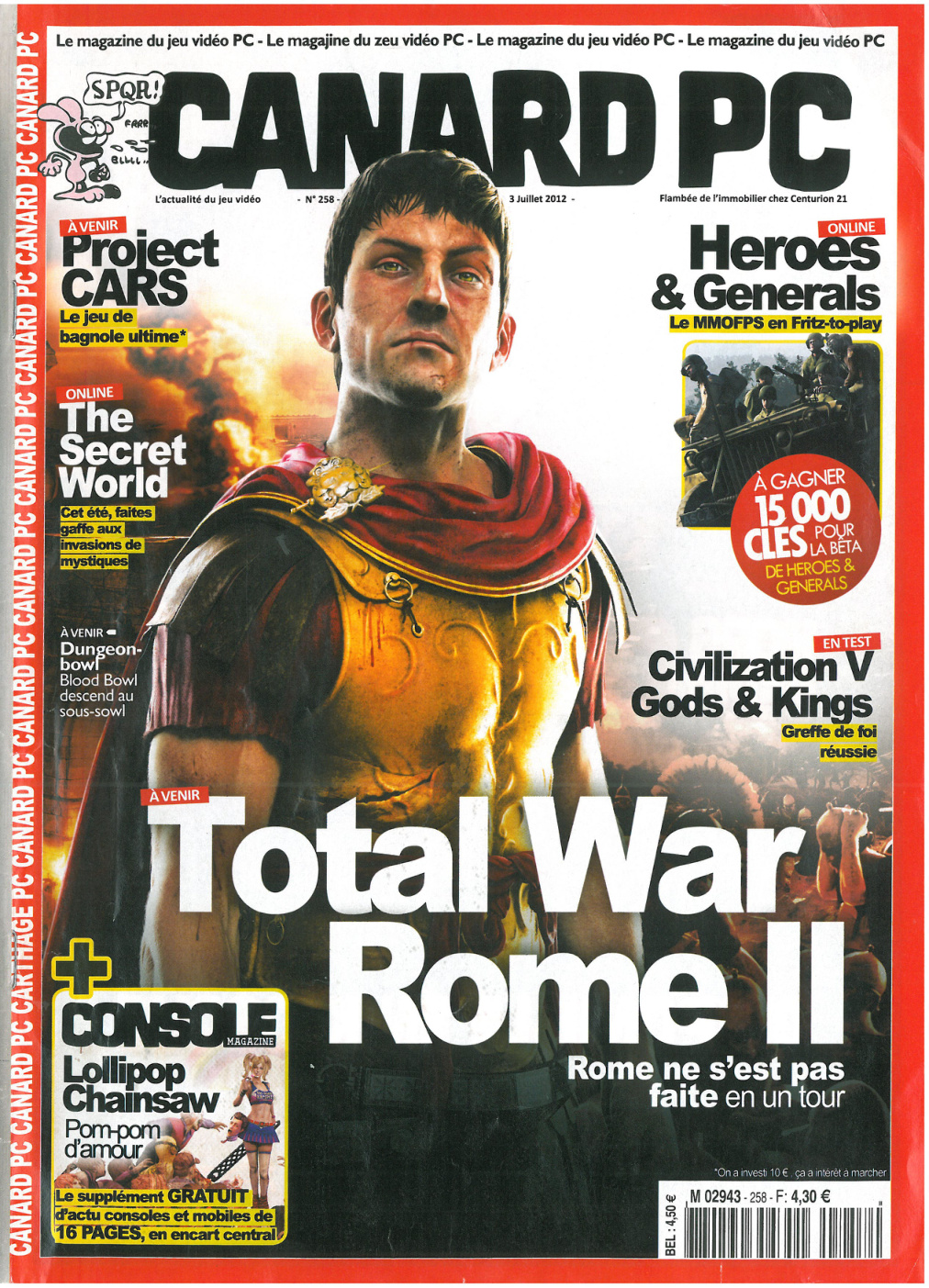 Première page de canardpc numero258