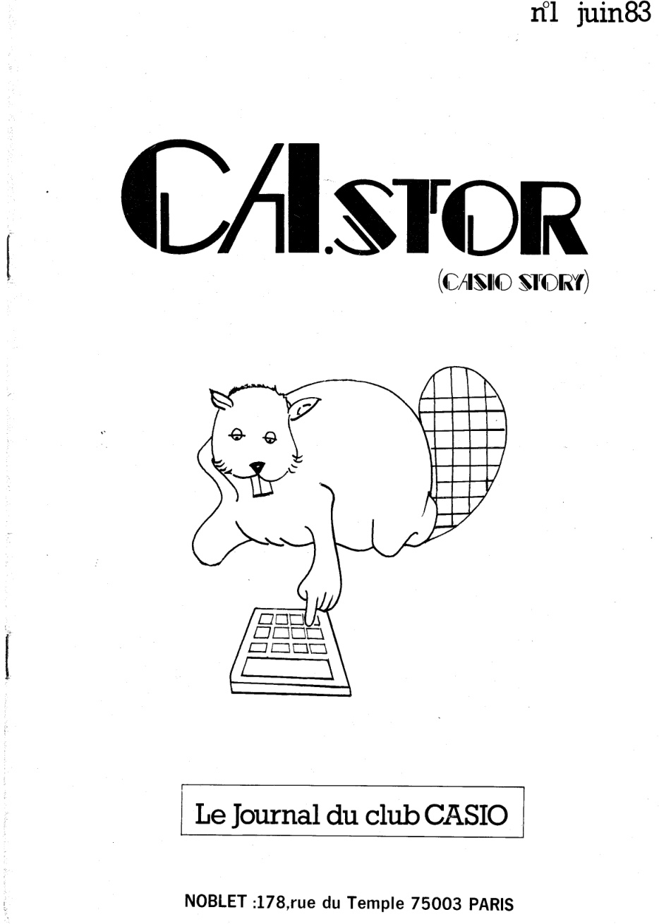 Première page de castor numero01