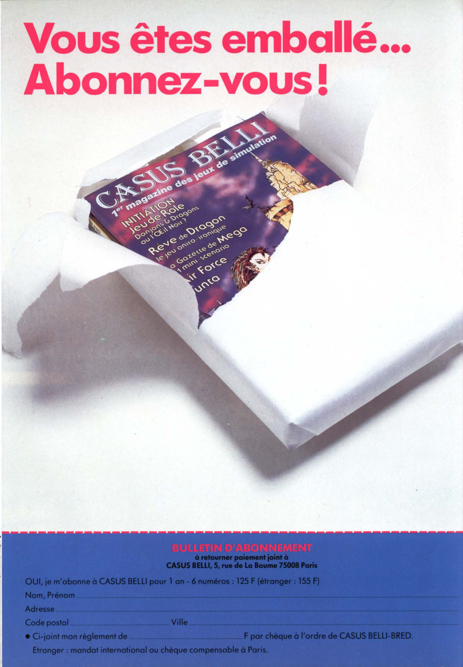 Première page de casusbelli numero033