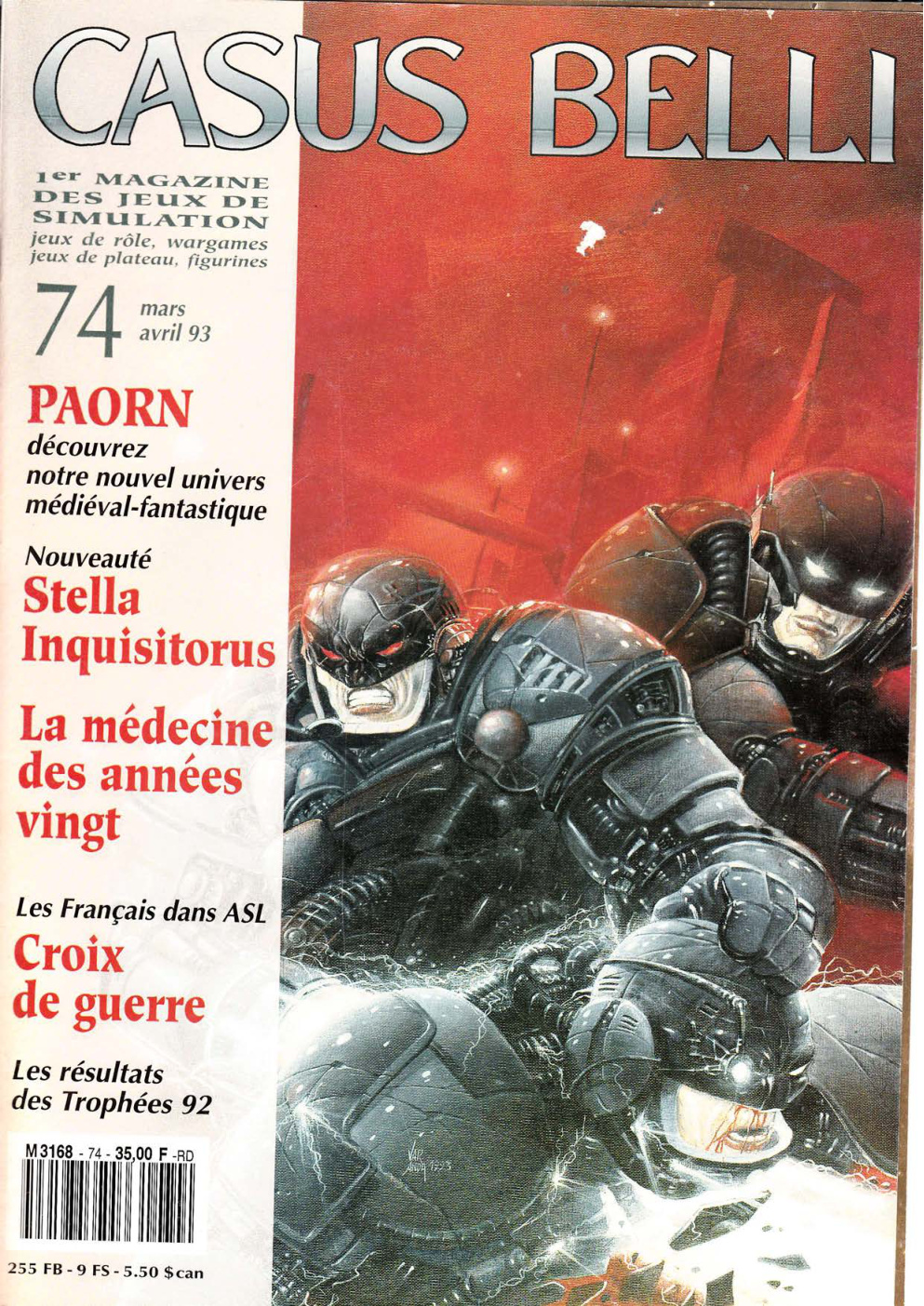 Première page de casusbelli numero074
