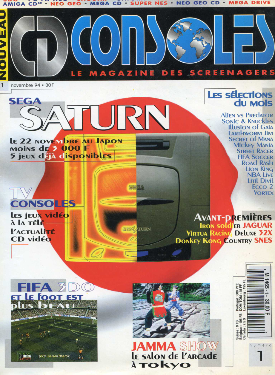 Première page de cdconsoles numero01
