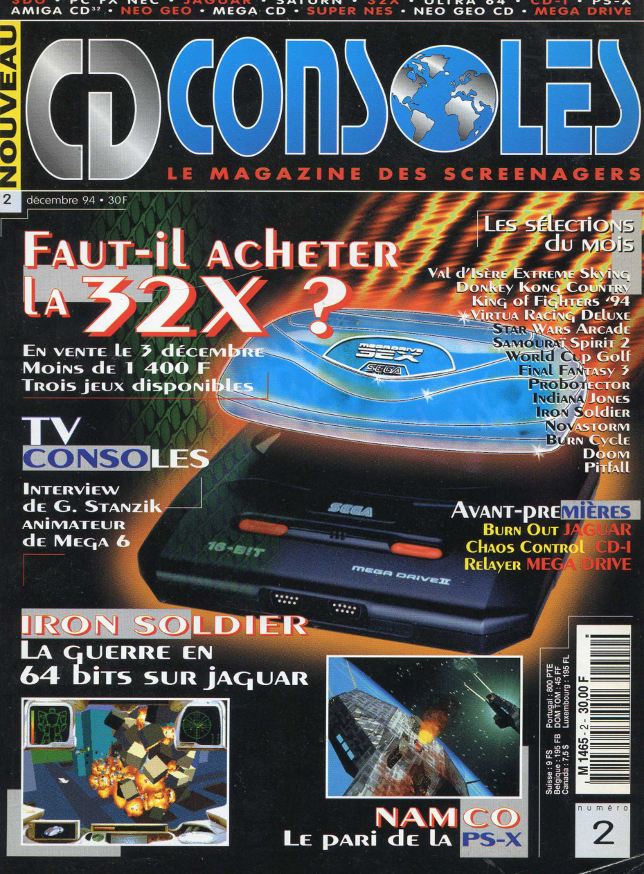 Première page de cdconsoles numero02