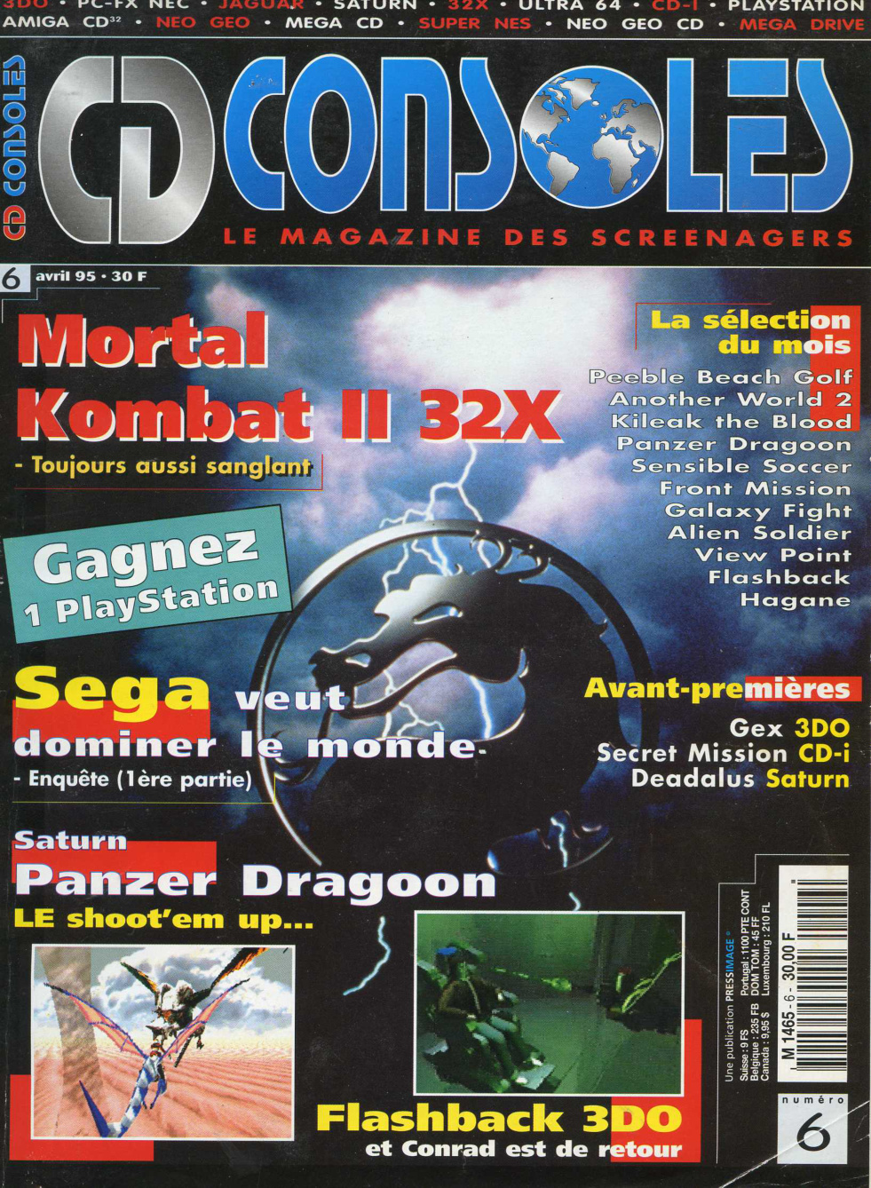 Première page de cdconsoles numero06