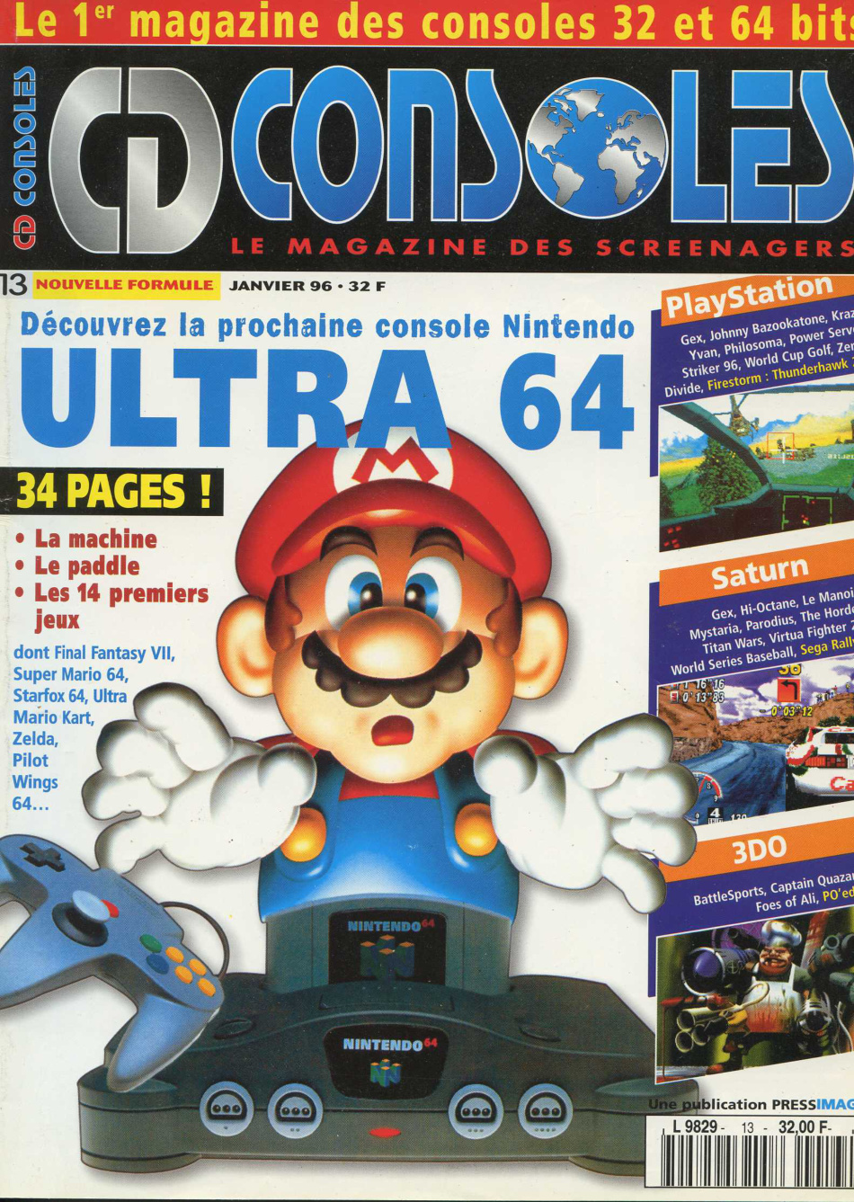 Première page de cdconsoles numero13
