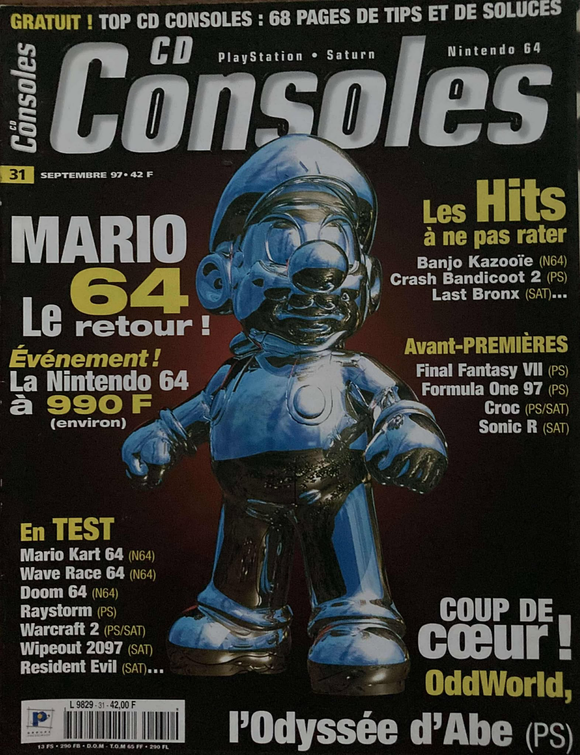 Première page de cdconsoles numero31