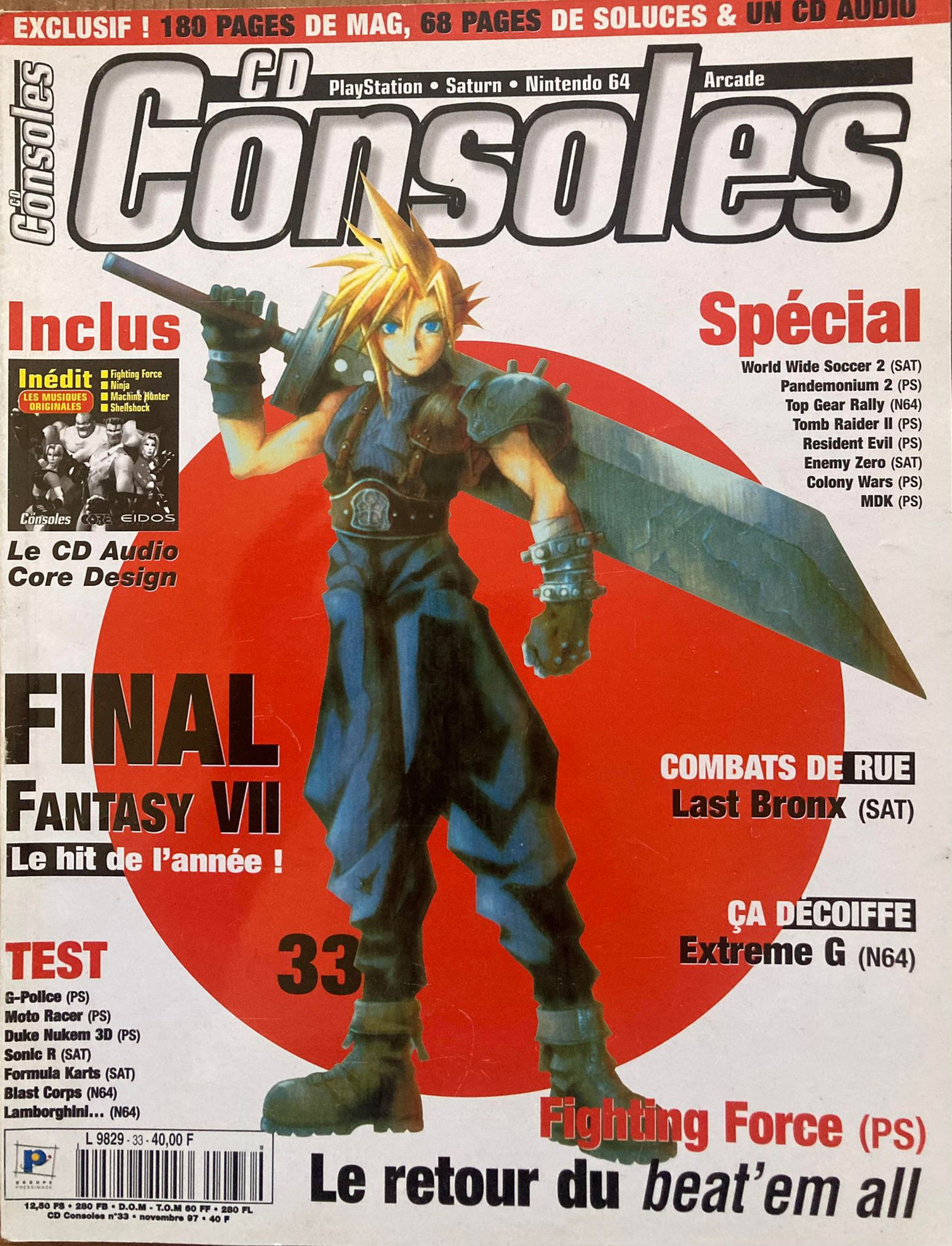 Première page de cdconsoles numero33