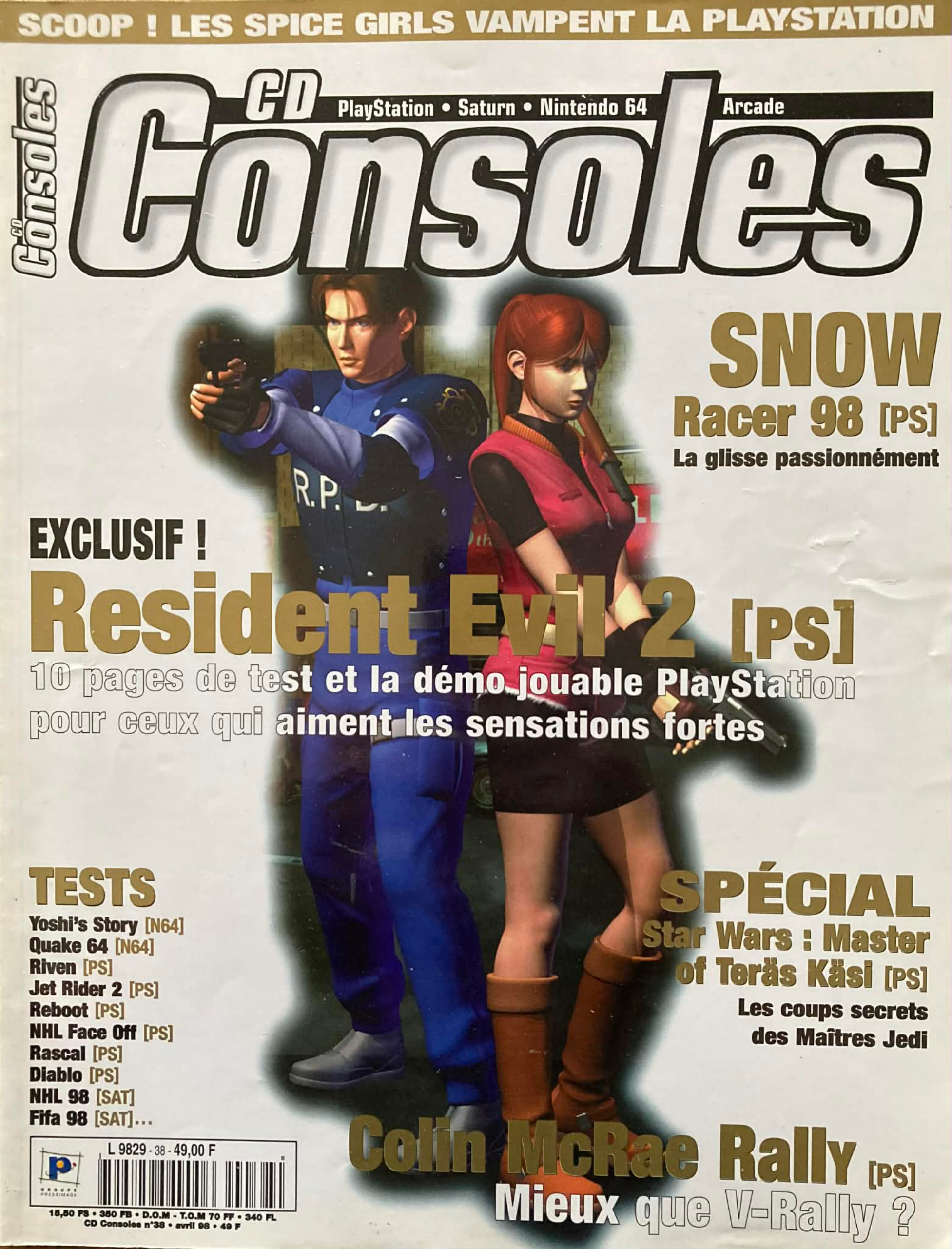 Première page de cdconsoles numero38