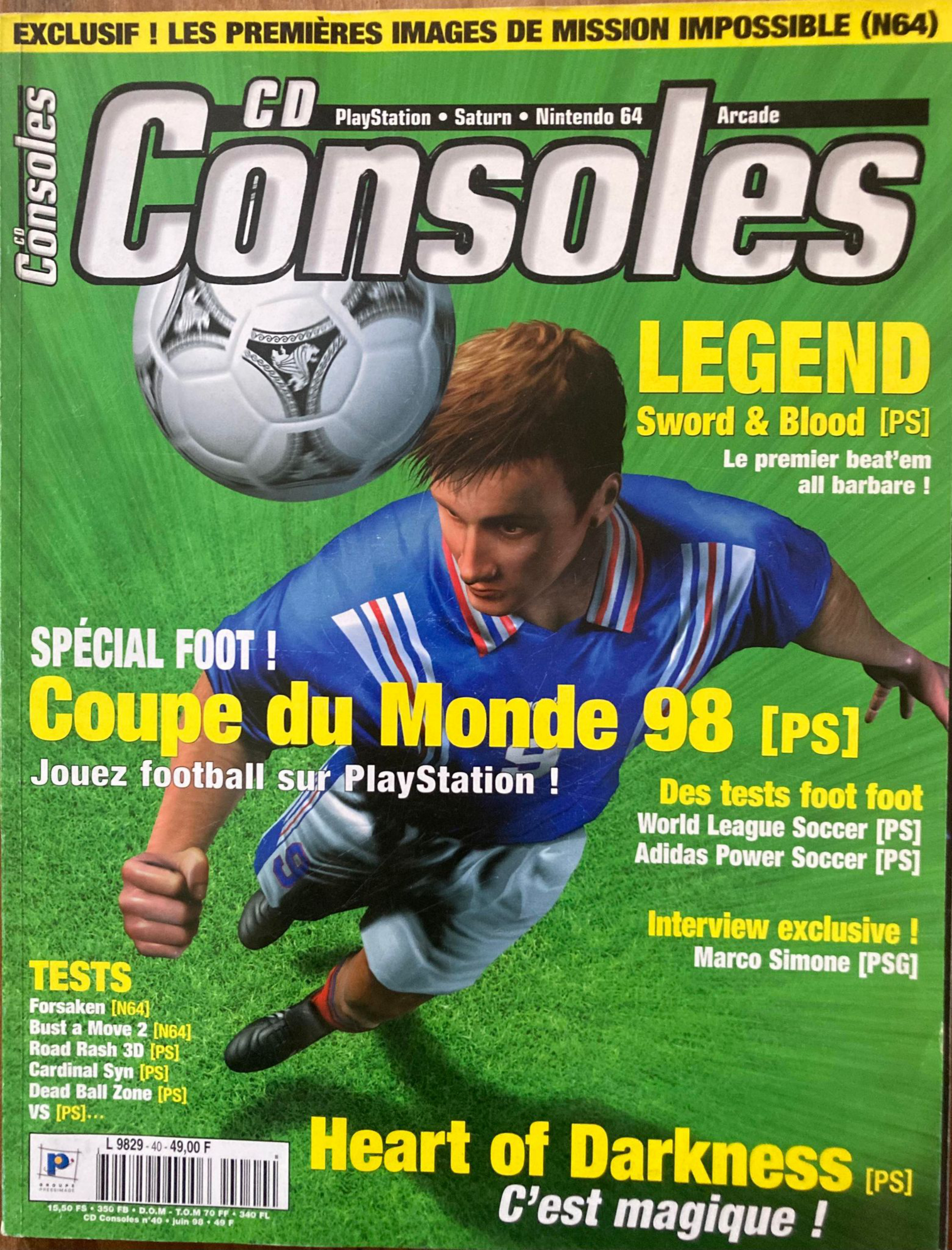 Première page de cdconsoles numero40