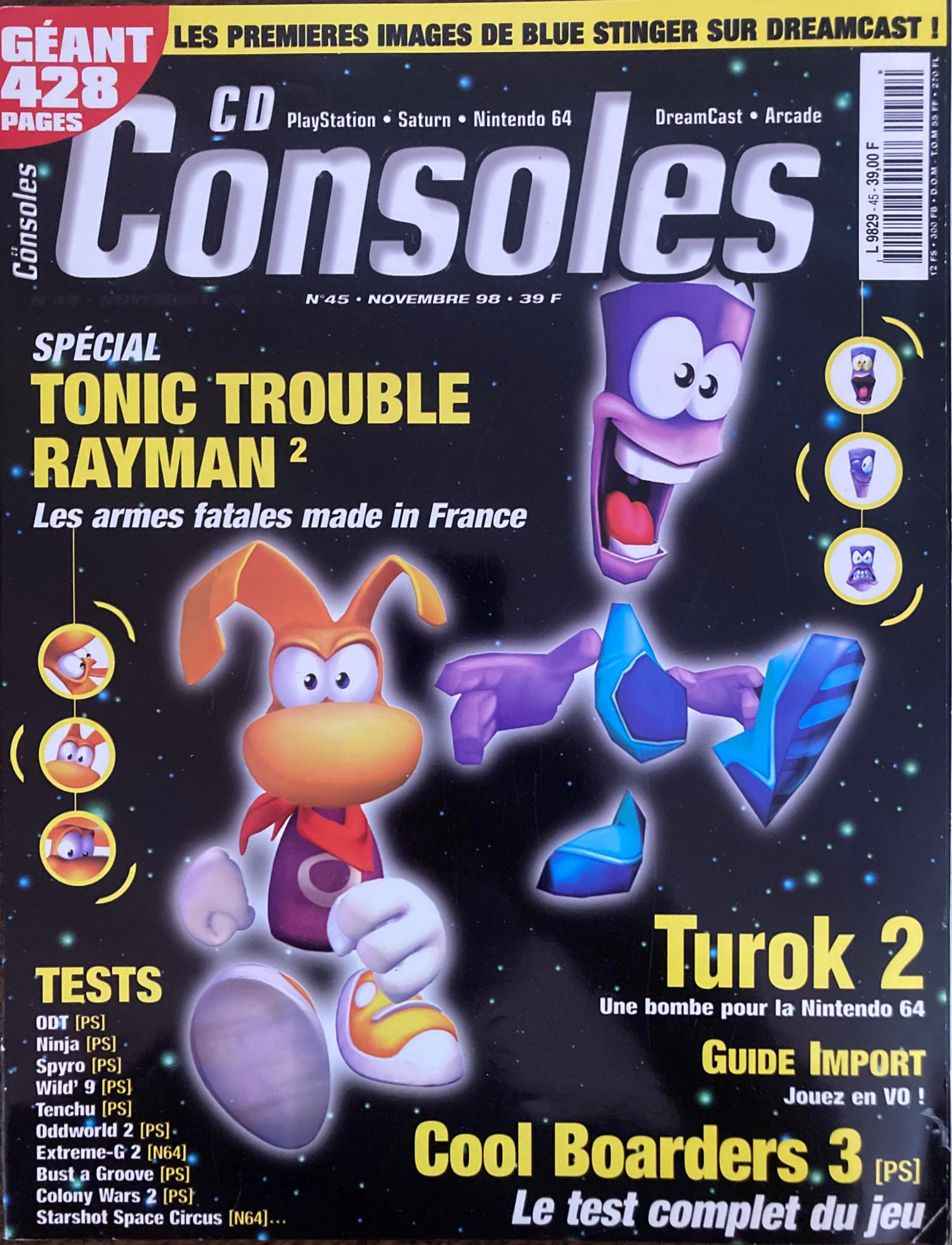 Première page de cdconsoles numero45