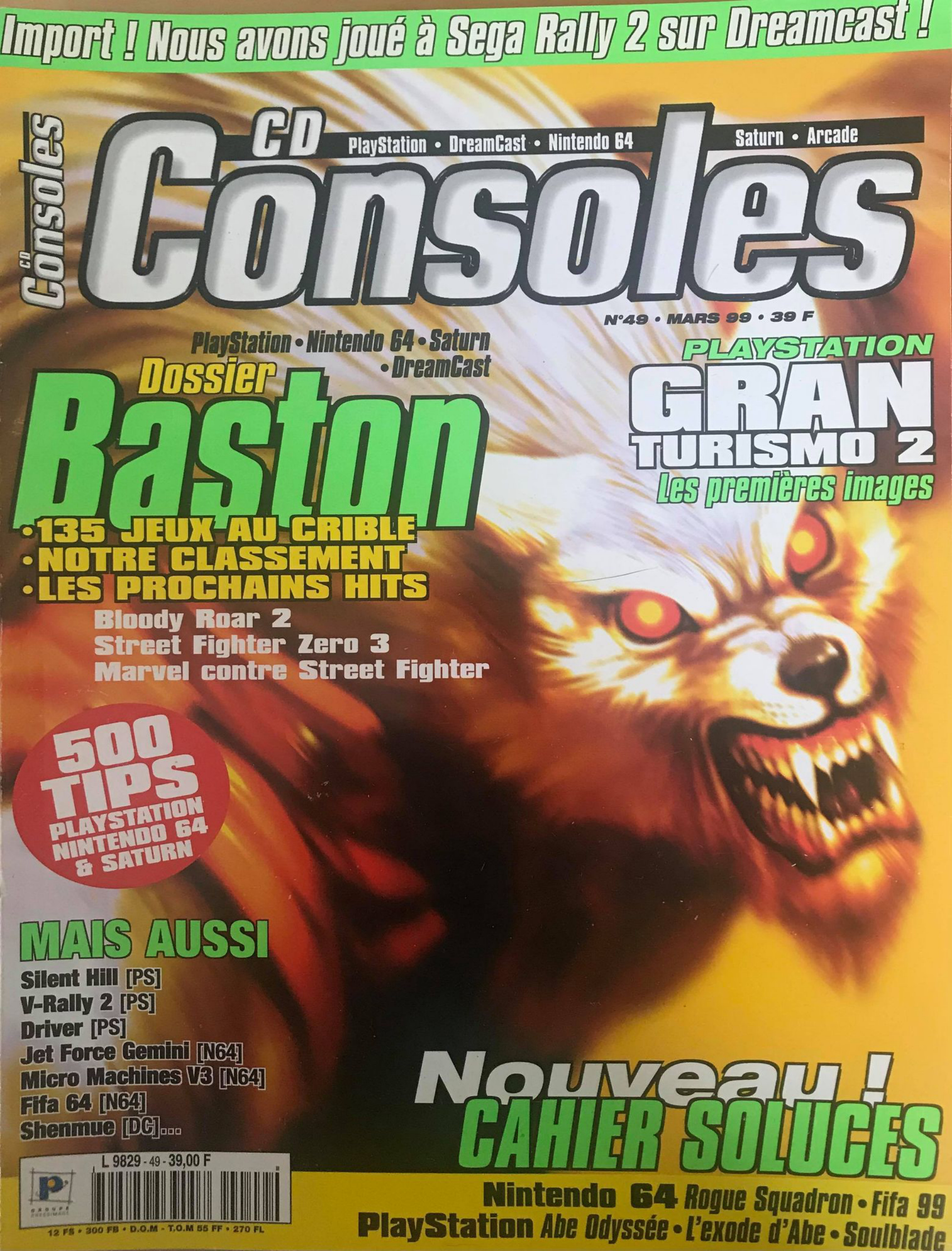 Première page de cdconsoles numero49