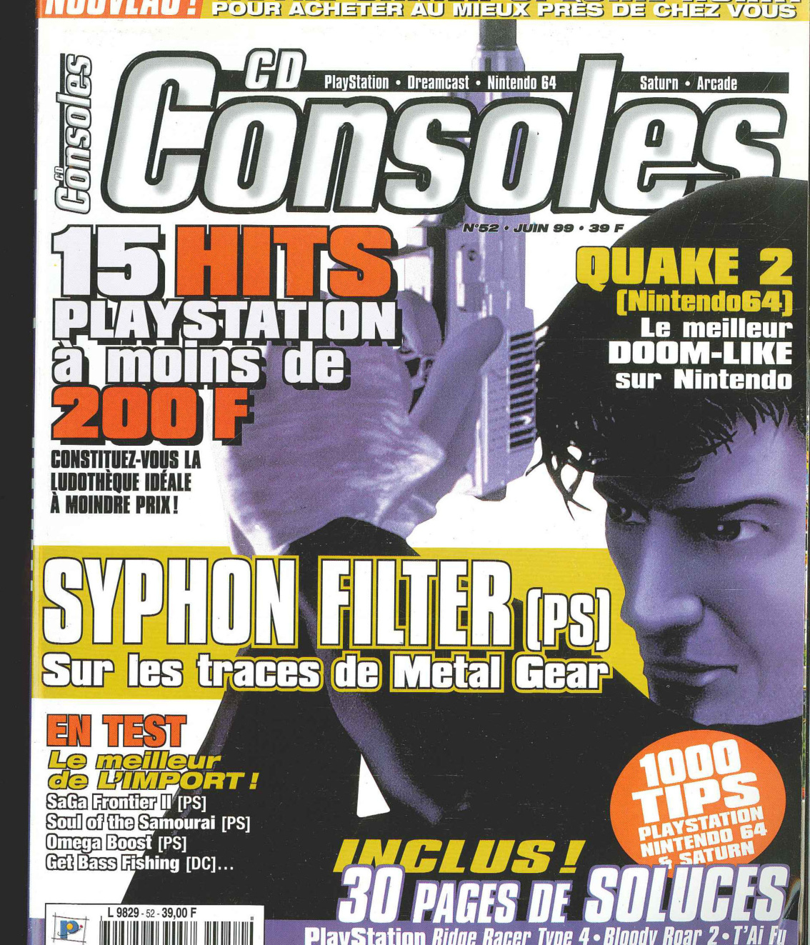 Première page de cdconsoles numero52