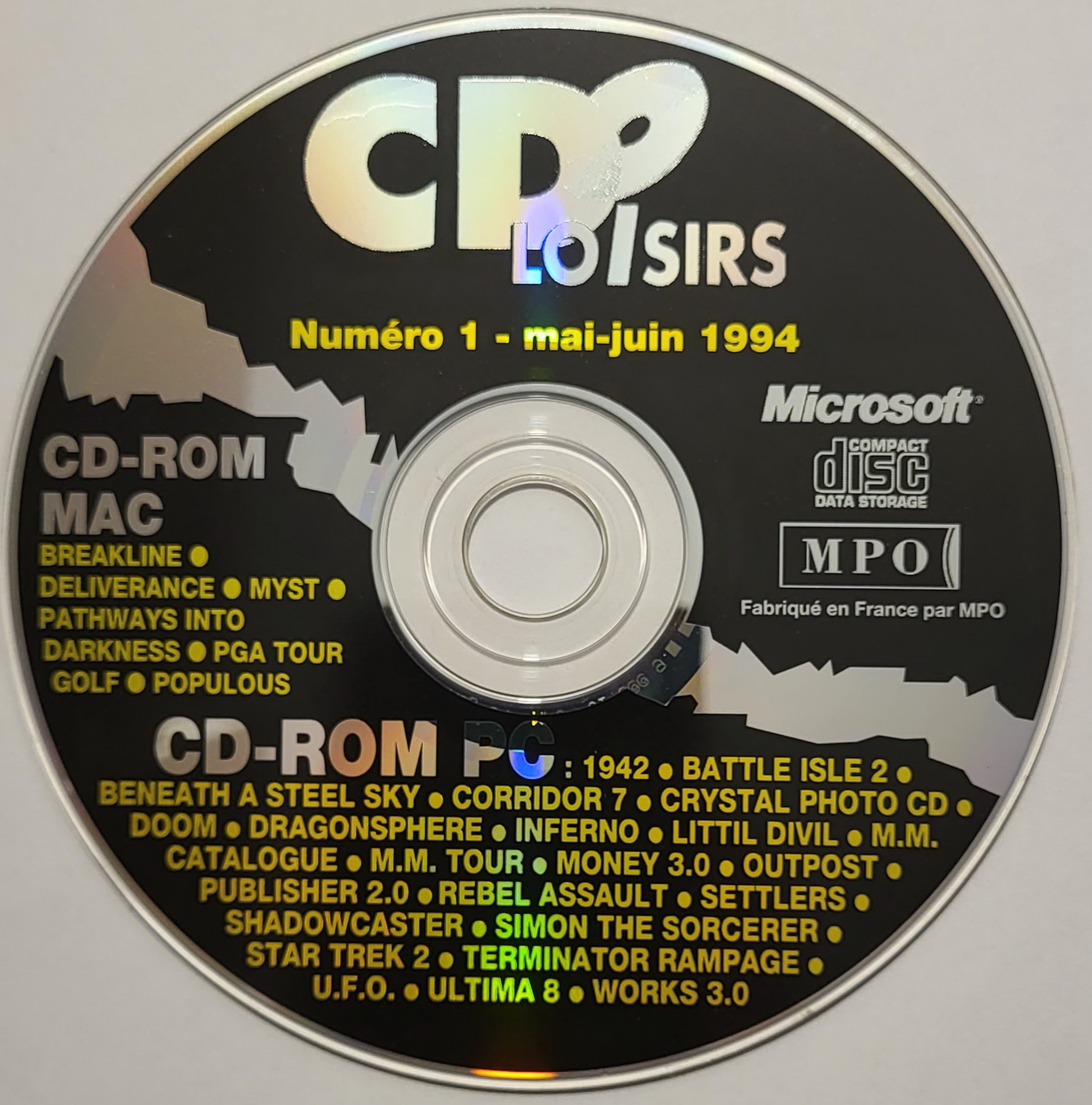 Première page de cdloisirs numerocd01