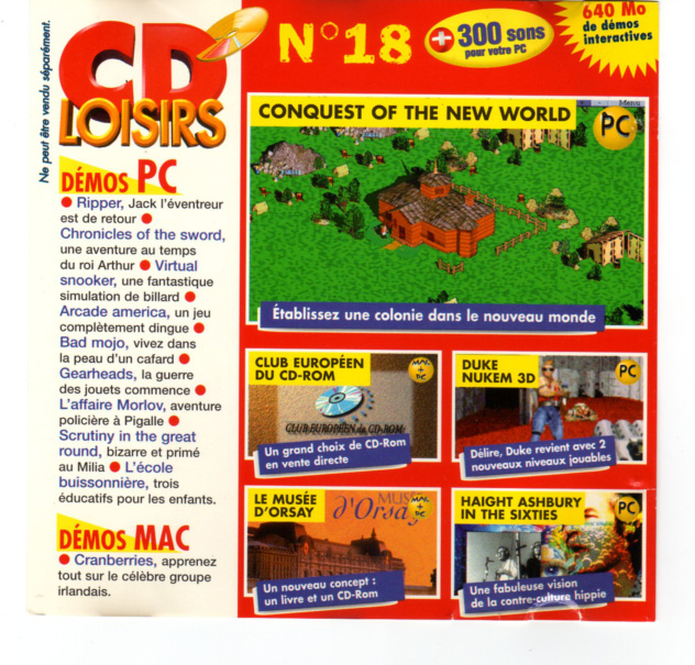 Première page de cdloisirs numerocd18