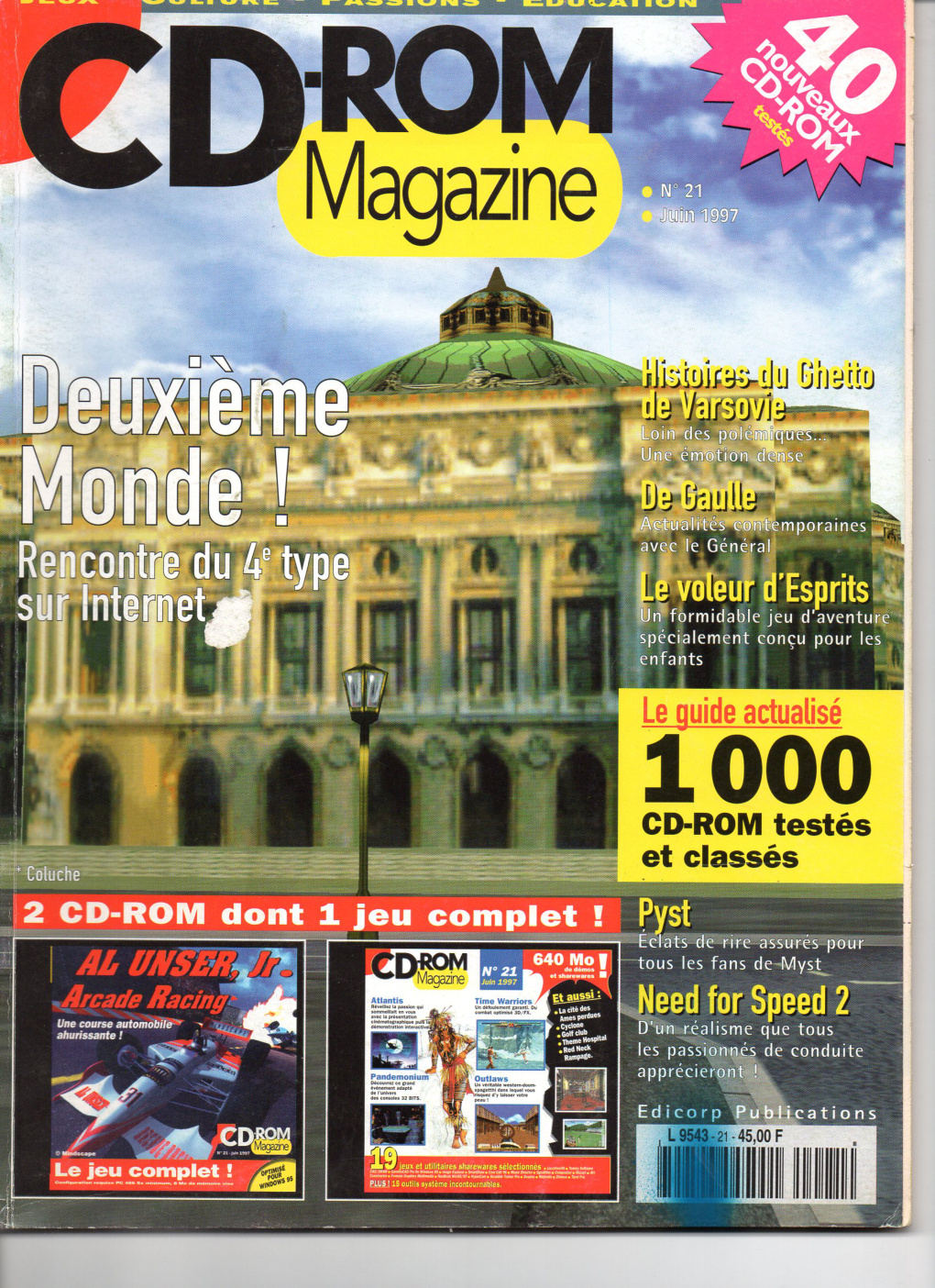 Première page de cdrommagazine numero21