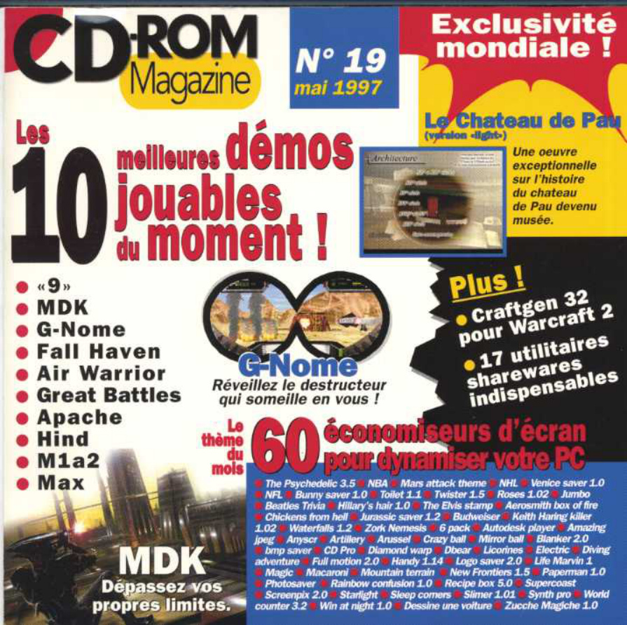 Première page de cdrommagazine numerocd19