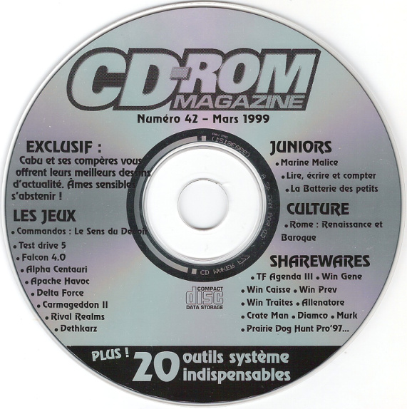 Première page de cdrommagazine numerocd42