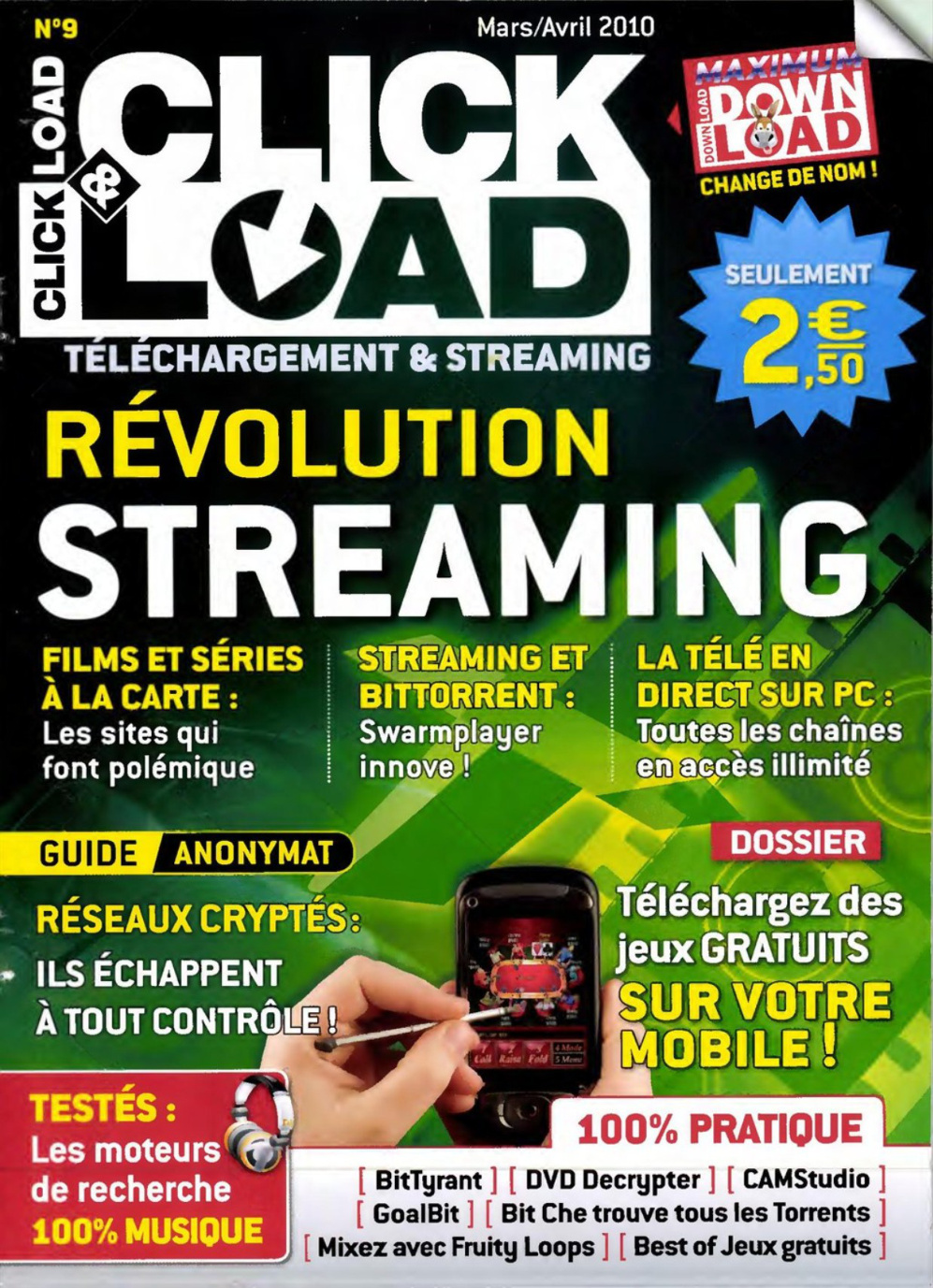Première page de clicketload numero09