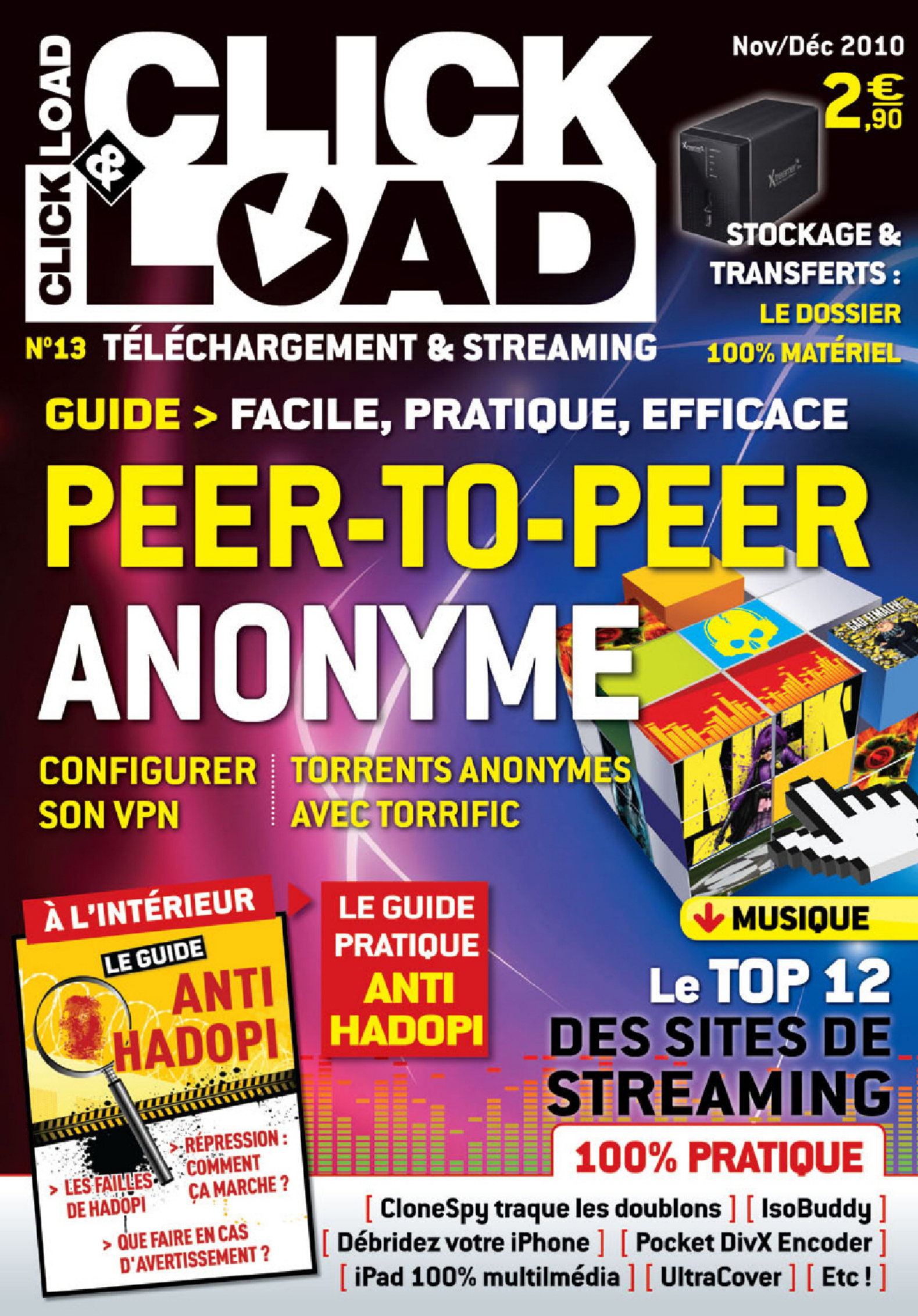 Première page de clicketload numero13