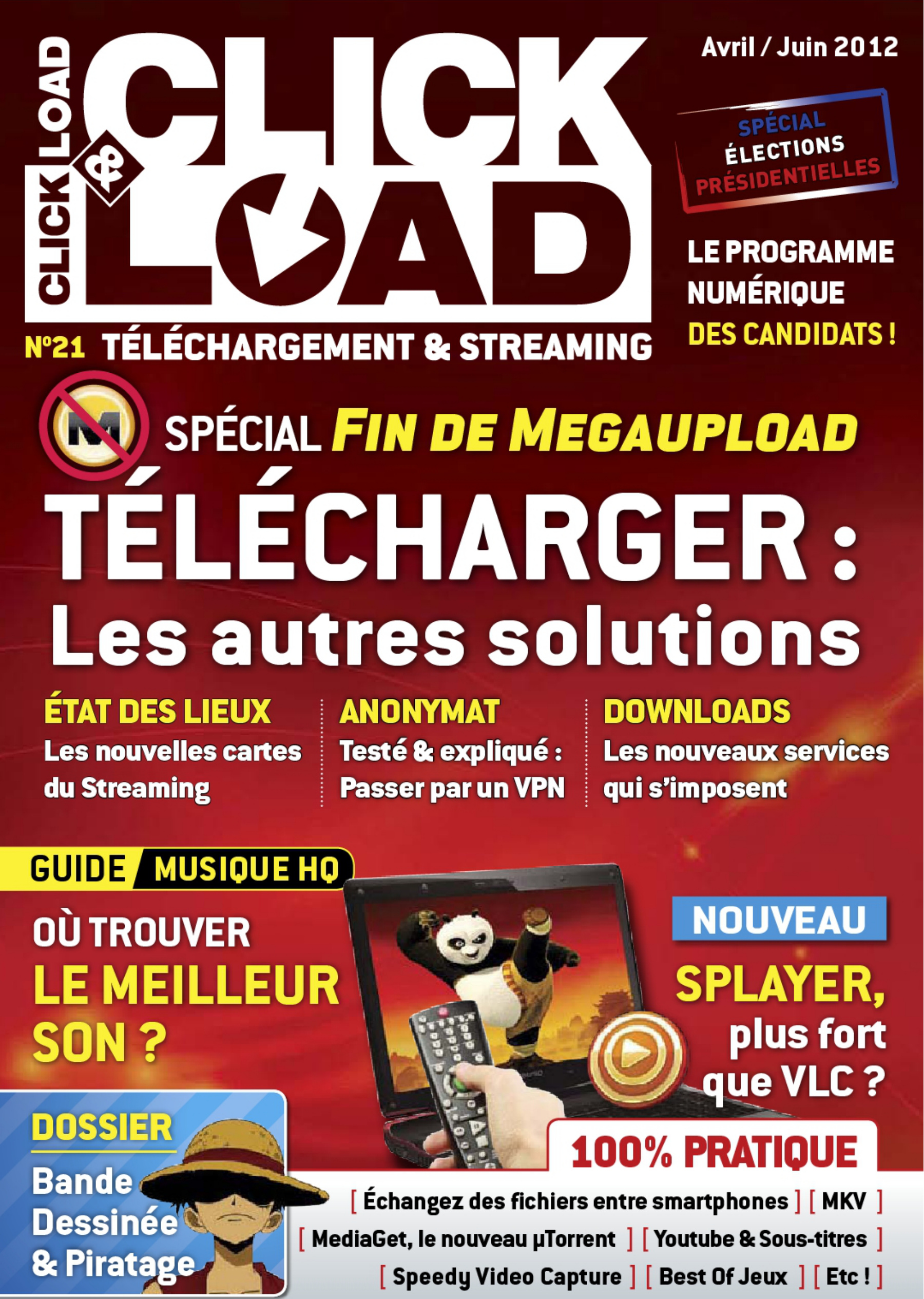 Première page de clicketload numero21