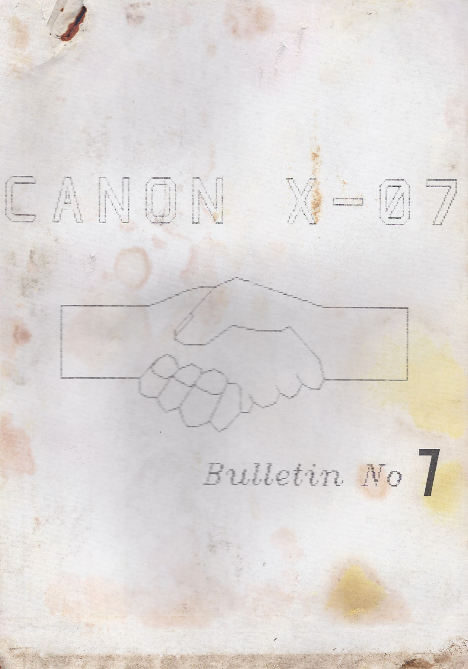 Première page de clubcanon numero07