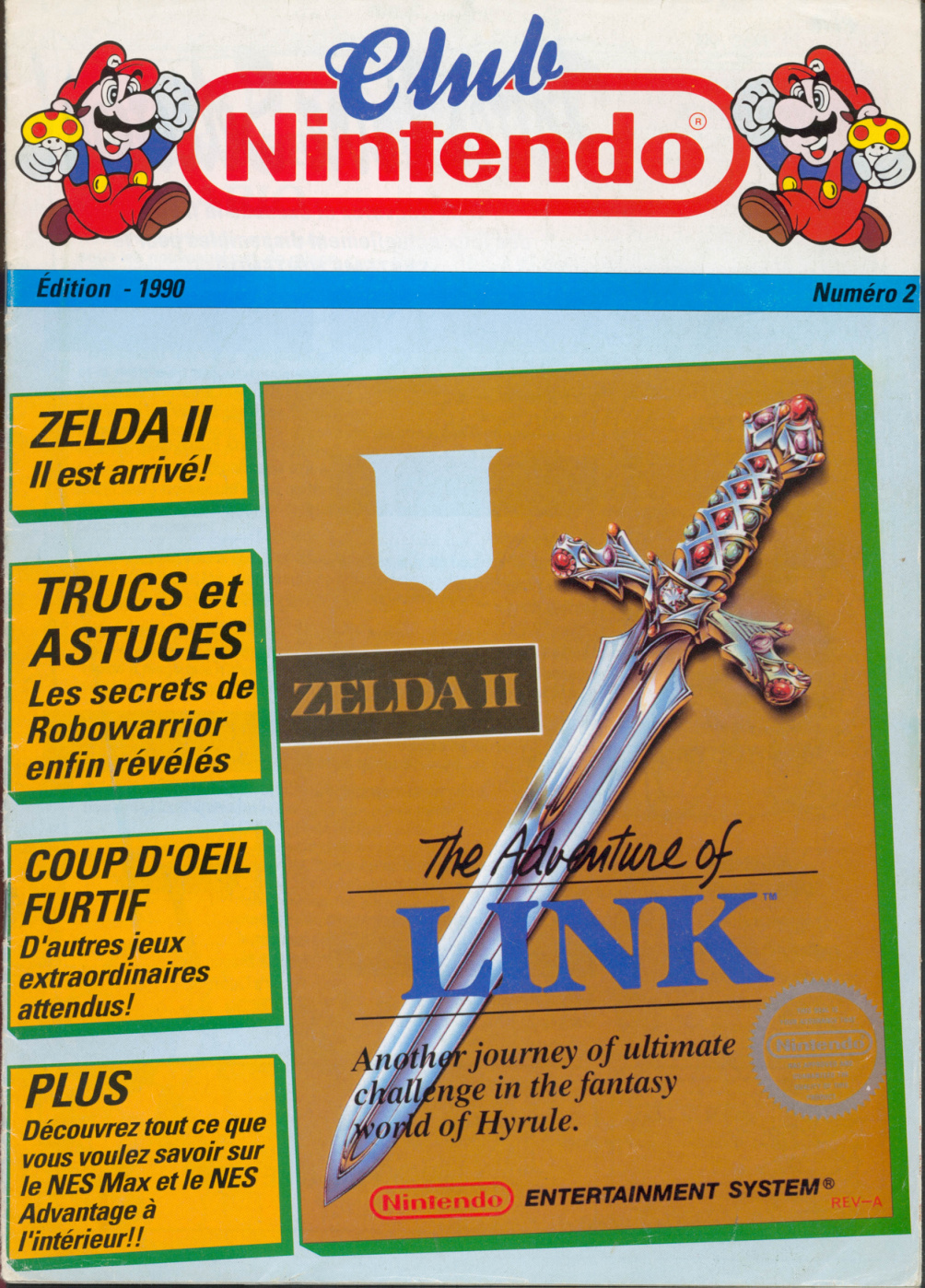 Première page de clubnintendo numero002ed2