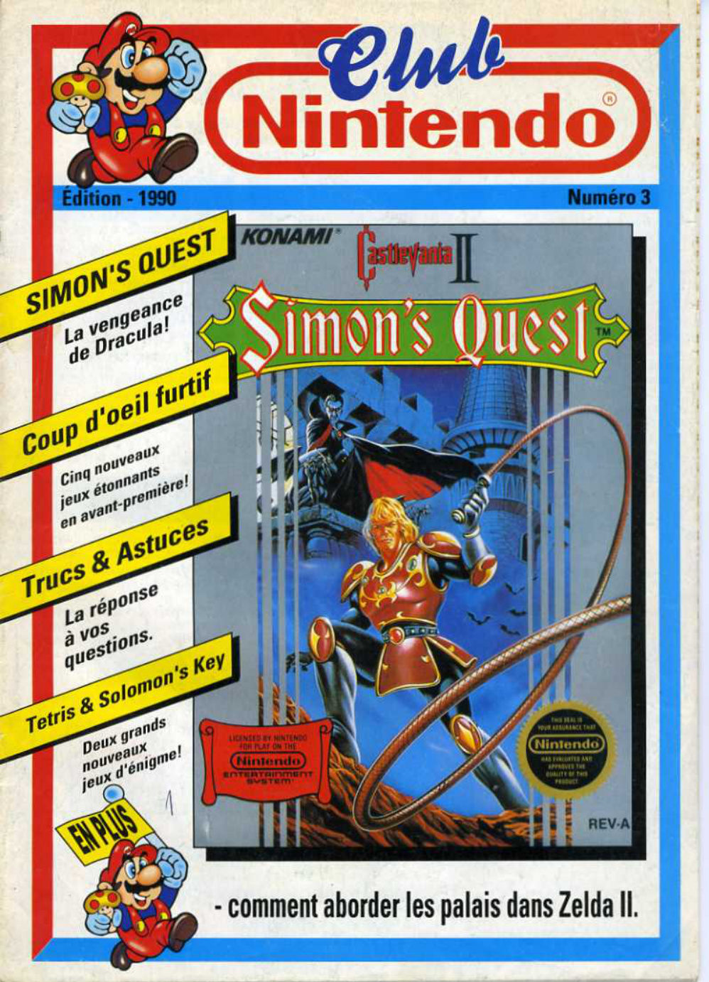 Première page de clubnintendo numero002ed3