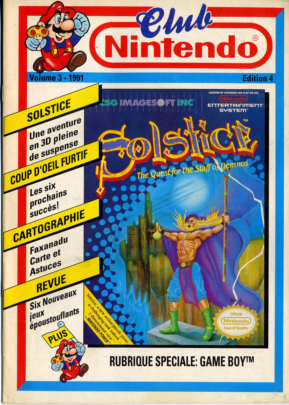 Première page de clubnintendo numero003ed4