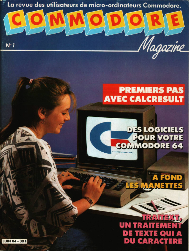 Première page de commodoremagazine numero01