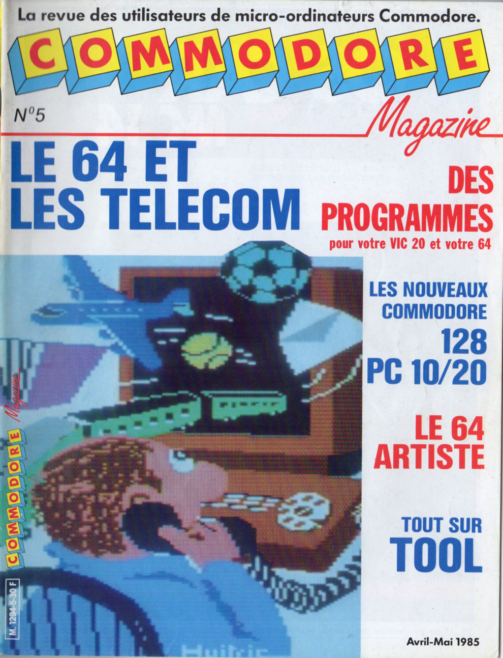 Première page de commodoremagazine numero05
