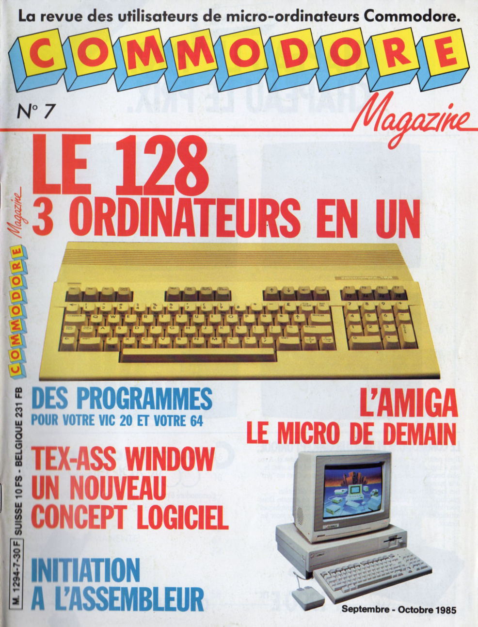 Première page de commodoremagazine numero07