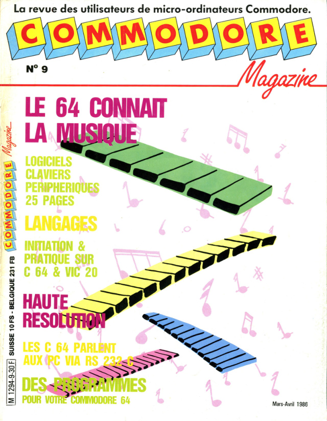 Première page de commodoremagazine numero09