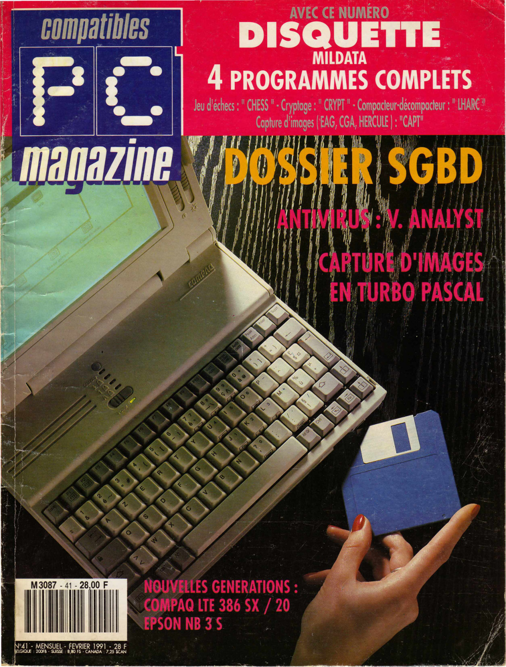 Première page de compatiblespcmagazine numero041