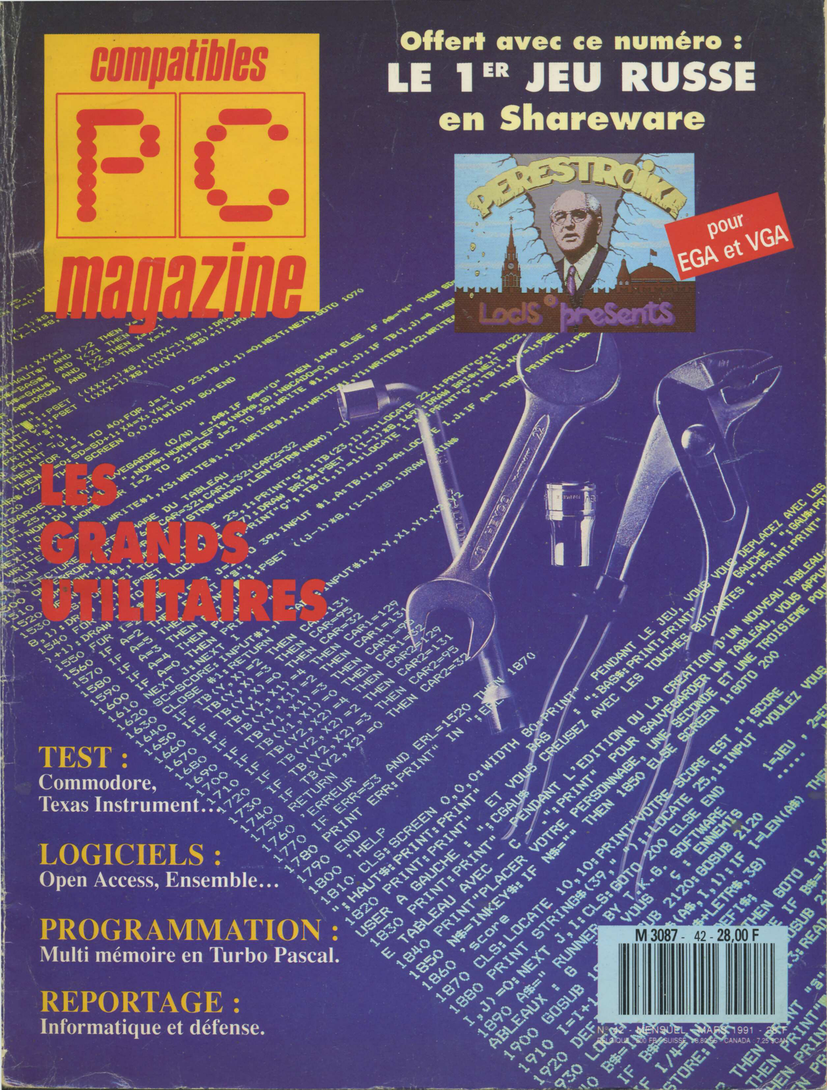 Première page de compatiblespcmagazine numero042