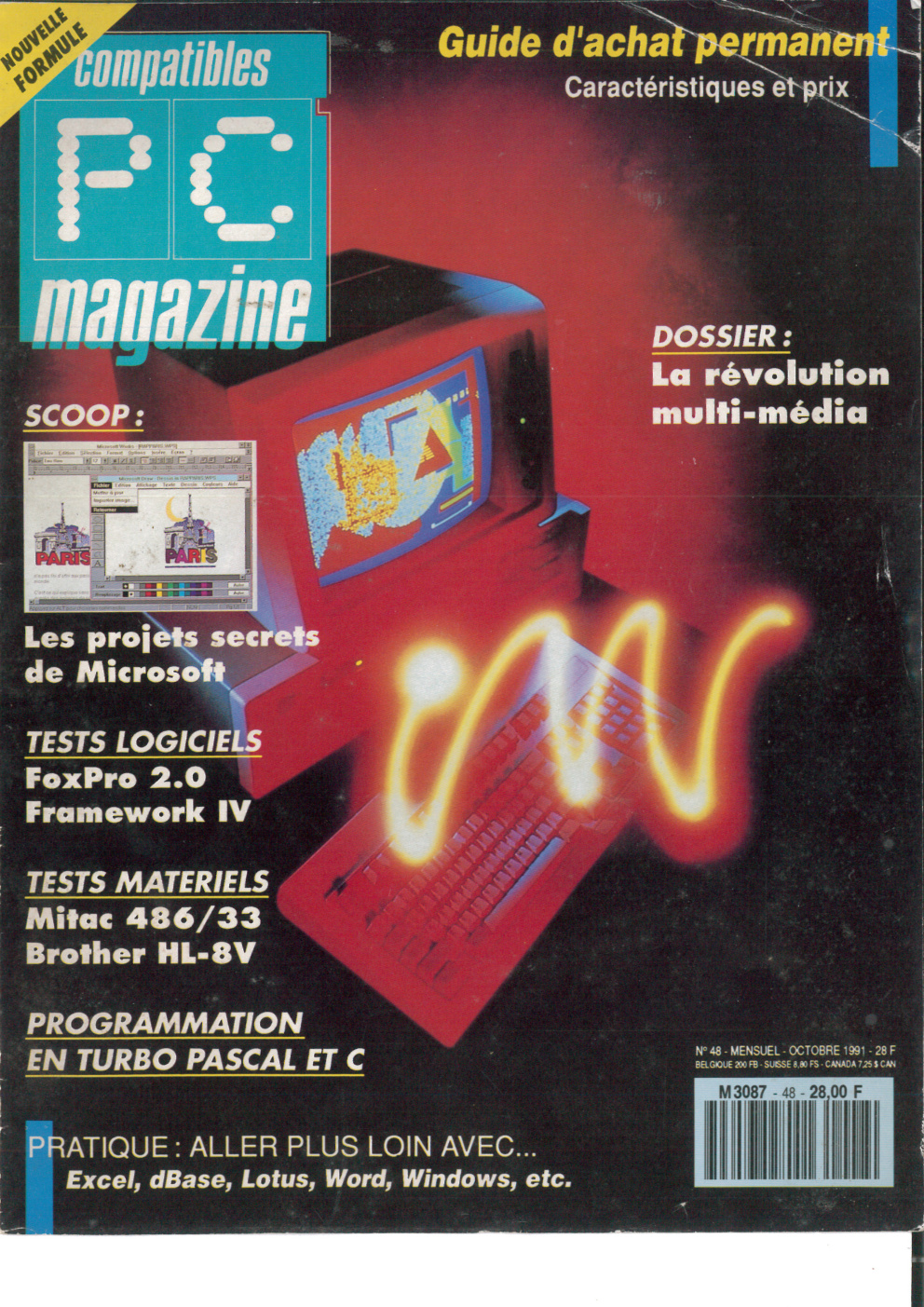 Première page de compatiblespcmagazine numero048