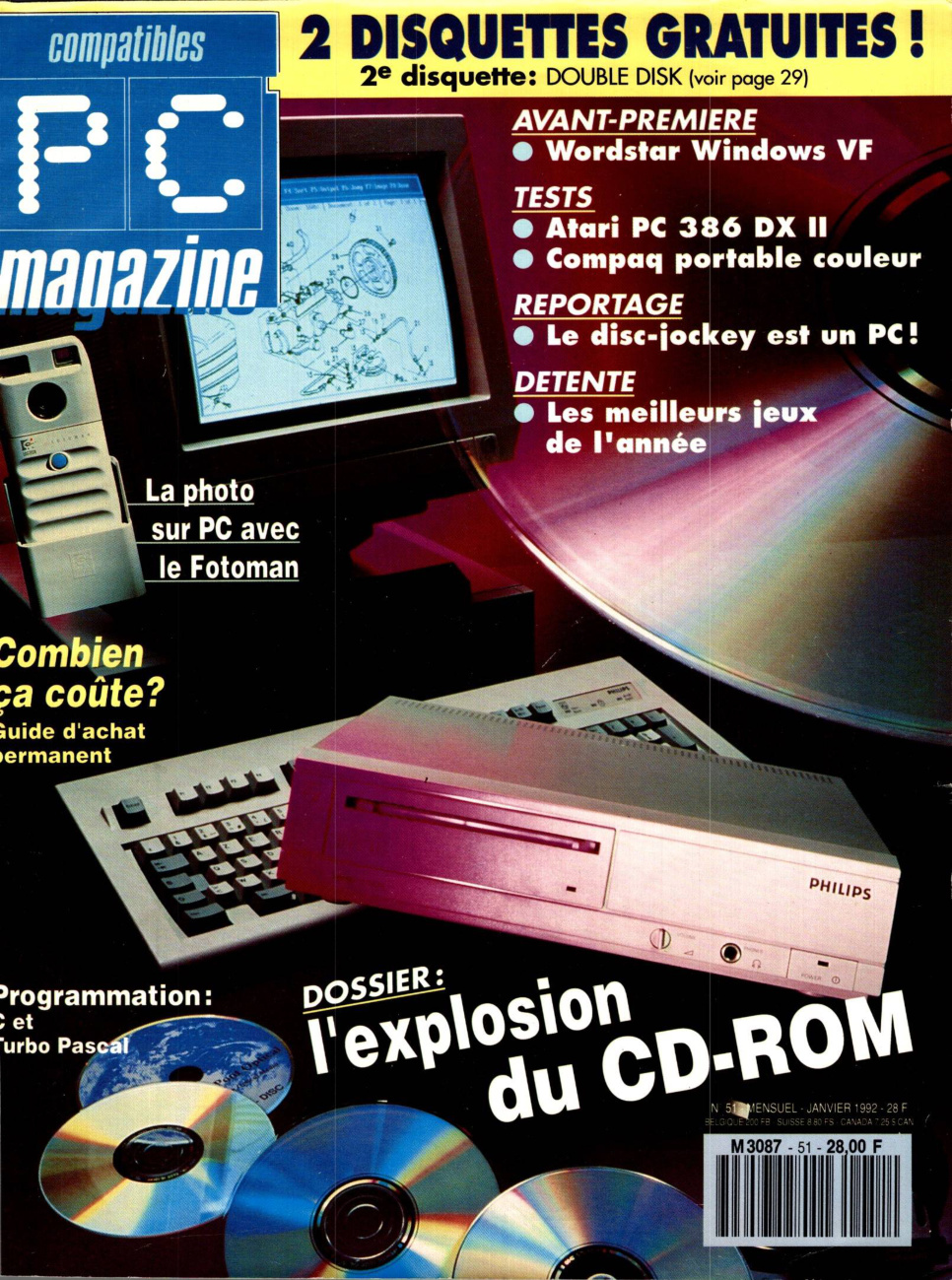 Première page de compatiblespcmagazine numero051
