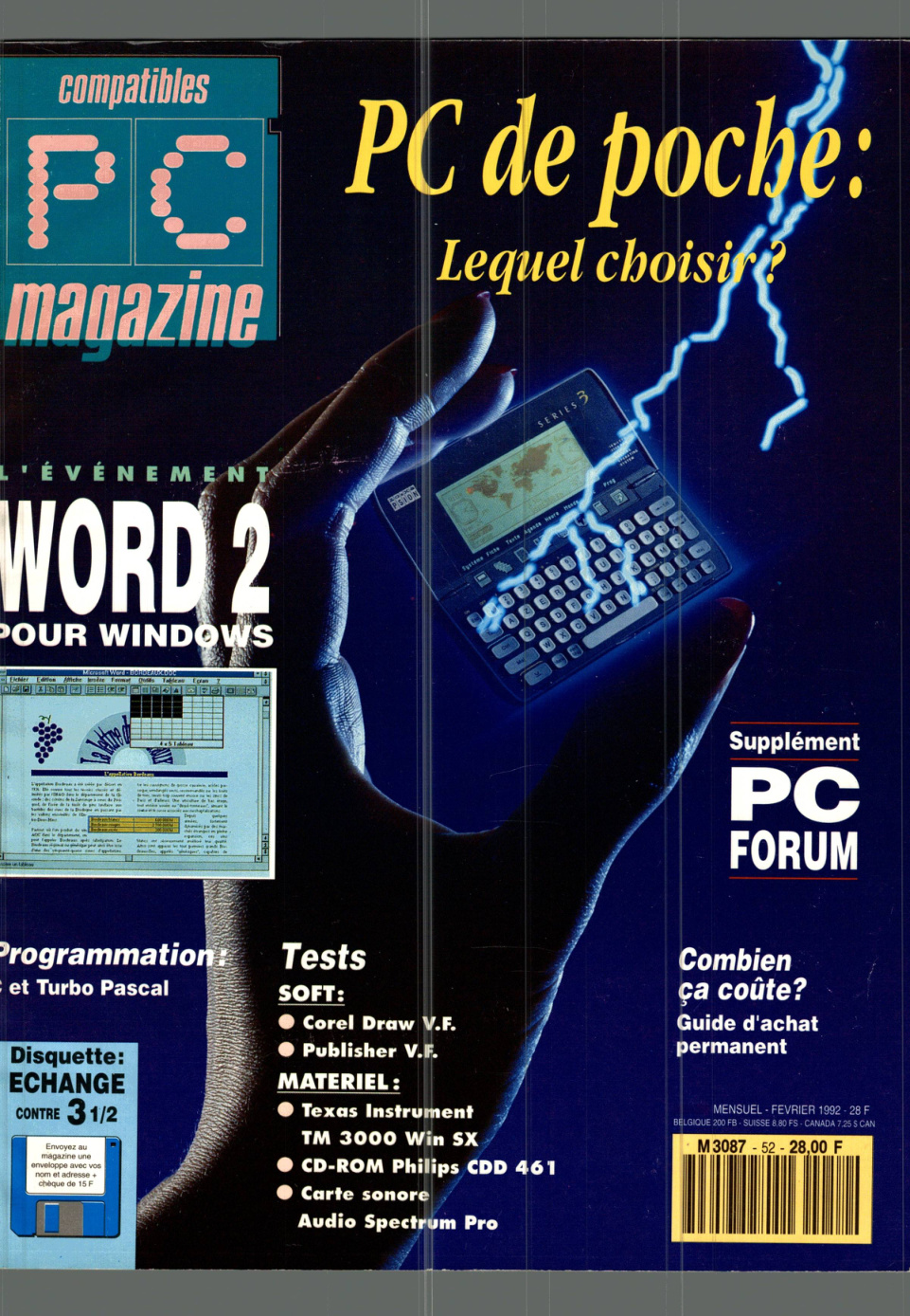 Première page de compatiblespcmagazine numero052