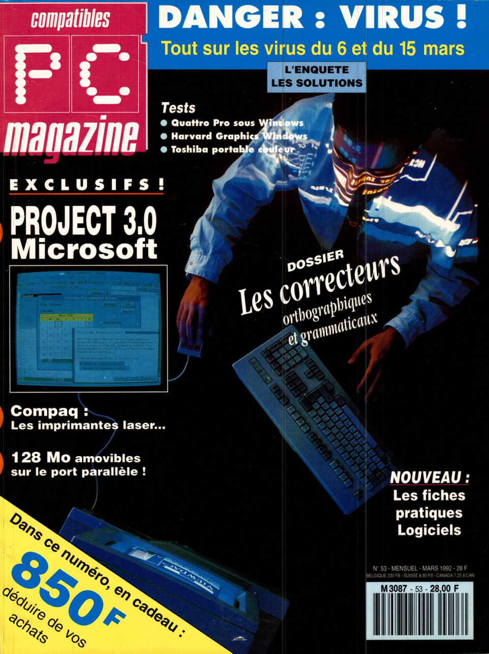 Première page de compatiblespcmagazine numero053