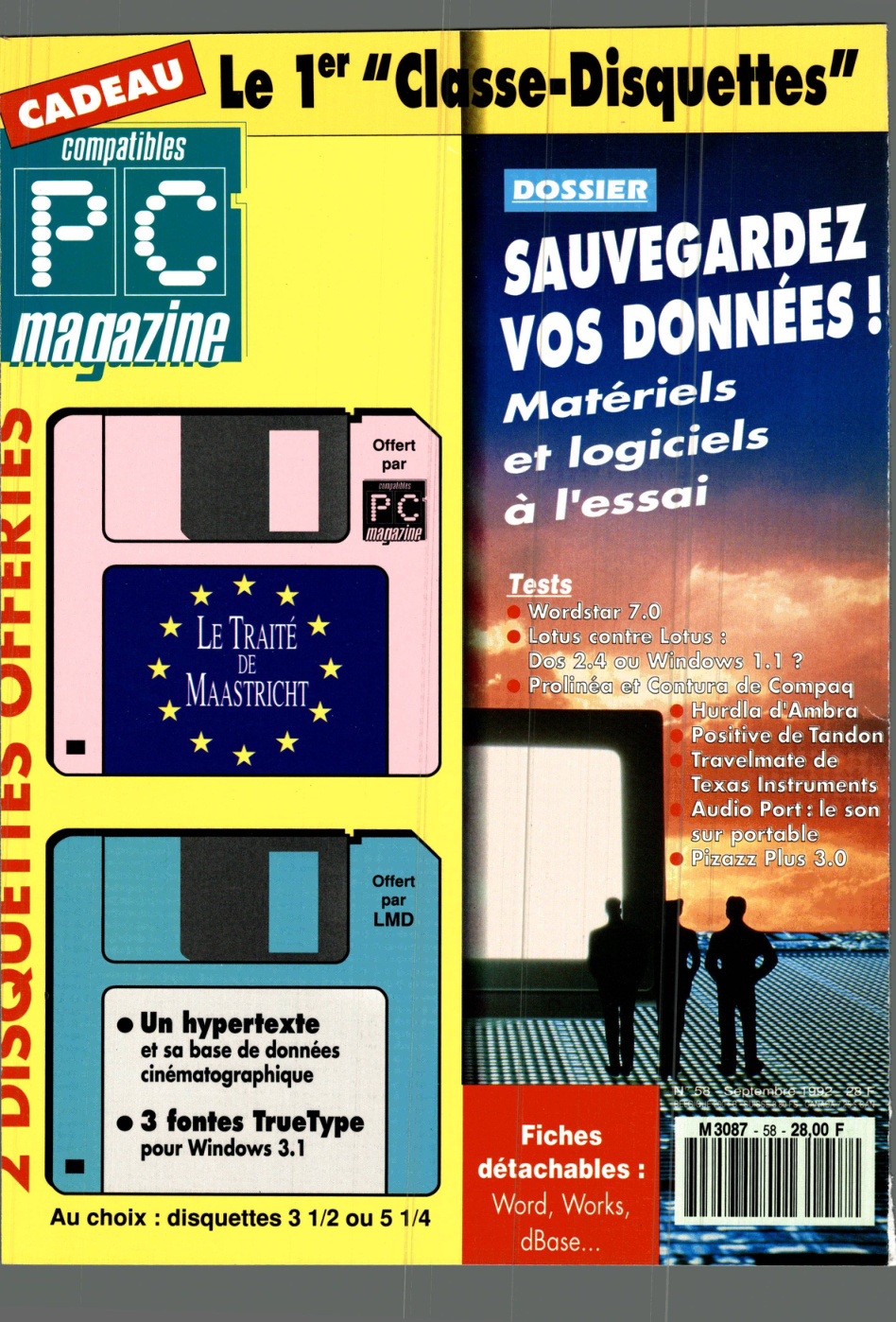Première page de compatiblespcmagazine numero058