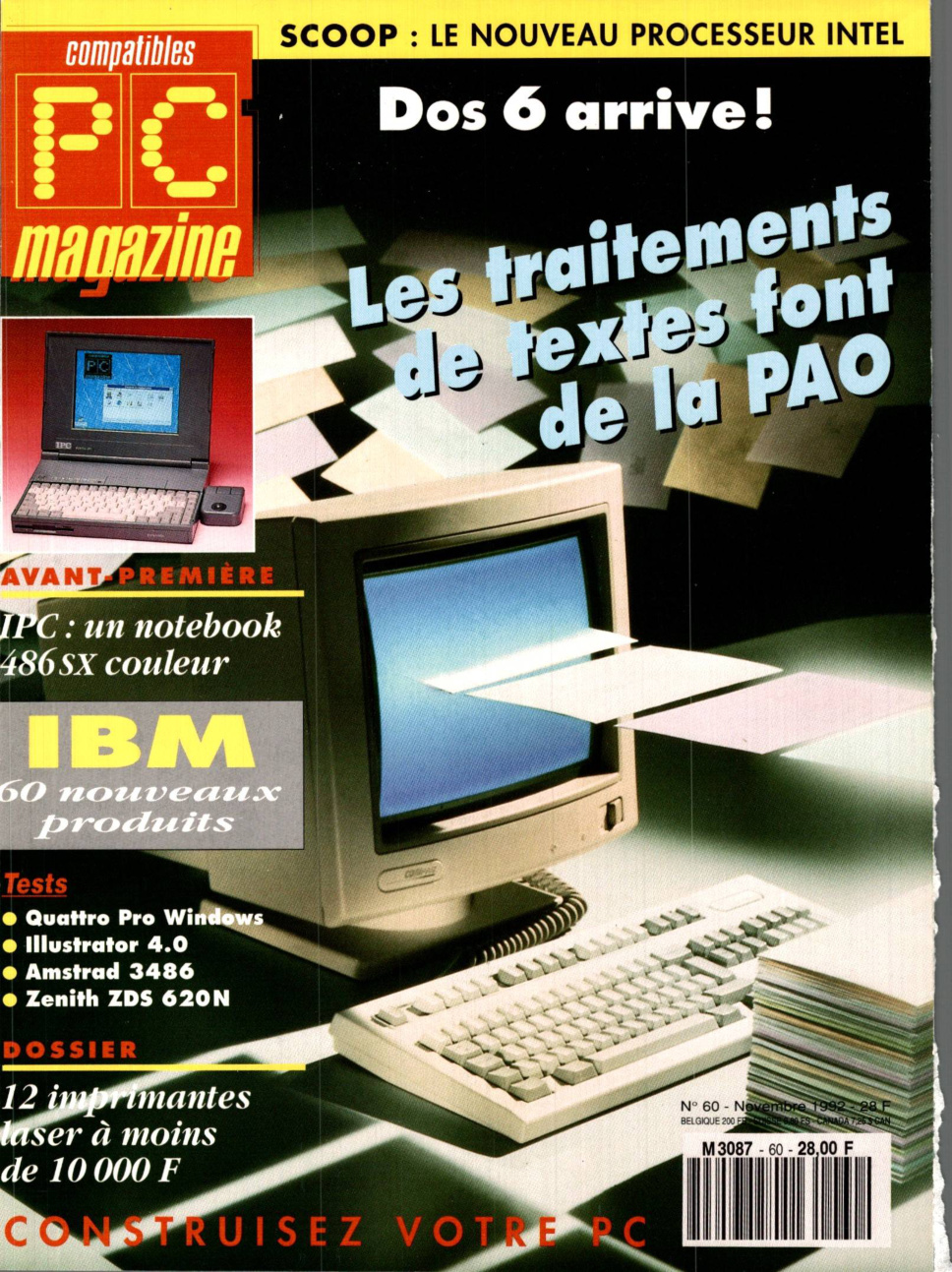 Première page de compatiblespcmagazine numero060