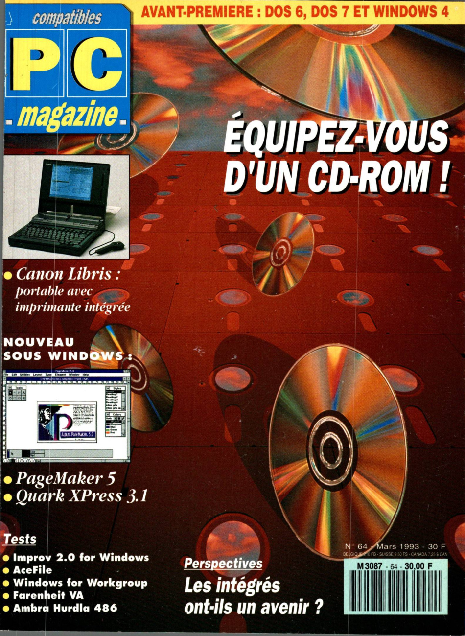 Première page de compatiblespcmagazine numero064